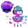 Polly Pocket Monster High Playset with 3 Micro Dolls &amp; 10 Accessories, Opens to High School, Collectible Travel Toy with Storage
