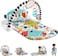 Fisher-Price Baby Playmat Glow and Grow Kick &amp; Play Piano Gym, Blue Musical Learning Toy with Developmental Activities for Newborns 0+ Months