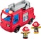 Fisher-Price Little People Toddler Toy Fire Truck Musical Push-Along Vehicle with 2 Figures for Pretend Play Ages 1+ Years