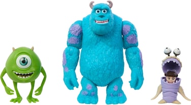 Mattel Disney and Pixar Monsters, Inc Storyteller Set with 3 Action Figures, Get Boo Home Collectible Toy Pack with Sulley, Mike &amp; Boo