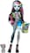 Monster High Frankie Stein Doll in Denim Jacket &amp; Shorts, Includes Pet Dog Watzie &amp; Accessories Like a Backpack, Snack &amp; Notebook