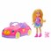 Barbie Chelsea Toy Car Set with Bear-Themed Convertible &amp; Teddy Bear Accessory, Blonde Small Doll Wears Removable Skirt &amp; Shoes