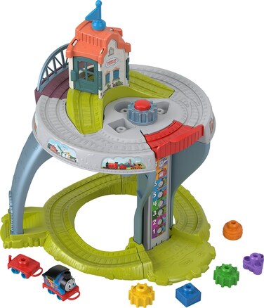 Thomas &amp; Friends Toddler Toy My First Train Table with Track, Cargo Stacking &amp; Fine Motor Activities for Kids Ages 18+ Months