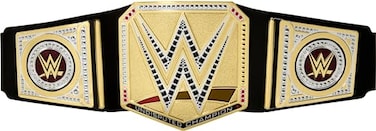 Mattel WWE Championship Title, Undisputed WWE Universal Championship Role-Play &amp; Costume Accessory, Wearable Leather-like Belt 3+ Feet with One-Time Adjustment