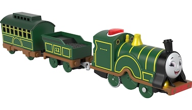 Thomas &amp; Friends Motorized Toy Train Talking Emily Battery-Powered Engine with Phrases &amp; Sounds for Kids Ages 3+ Years