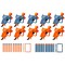 NERF Elite Ace SD-1 Party Pack, 10 Blasters, 20 Darts, 8 Year Old Boys &amp; Girls &amp; Up (Amazon Exclusive)