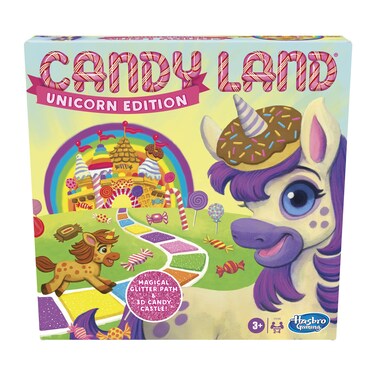 Hasbro Gaming Candy Land Unicorn Edition Preschool Board Game   Unicorn Games   Easter Gifts for Girls &amp; Boys   2-4 Players   Ages 3+ (Amazon Exclusive)