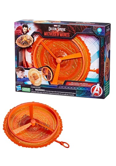 Marvel Doctor Strange in The Multiverse of Madness Spell Blaster Turbine Disc Launcher Roleplay Toy, Toys for Kids Ages 6 and Up