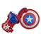 Marvel Nerf Power Moves Avengers Captain America Shield Sling Disc-Launching Toy for Kids Roleplay, Toys for Ages 5 and Up (Amazon Exclusive)