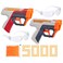 Nerf Pro Gelfire Dual Wield Pack, 2 Blasters, No-Prime Firing, 5000 Gelfire Rounds, 2X 100 Round Integrated Hoppers, 2 Eyewear, Ages 14 &amp; Up