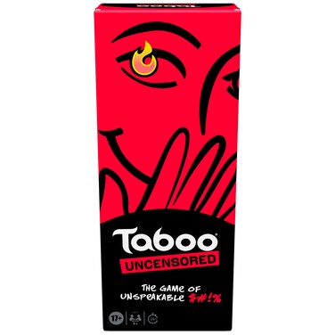Hasbro Gaming Taboo Uncensored Board Game for Adults Only   Ages 17+   4+ Players   20 Mins. Avg.   Hilarious NSFW Party Games for Adults