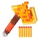 Nerf Minecraft Firebrand, Dart Blasting Axe, 6 Nerf Elite Foam Darts, Design Inspired by Minecraft Axe in The Game, Pull Down Priming, Minecraft Toys