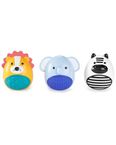 Skip Hop Baby Toy Maracas Jungle Beats Egg Shaker Musical Toy 3-Piece Set