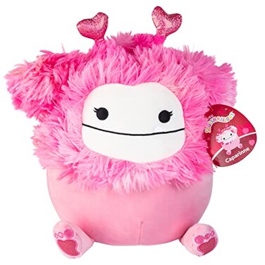 Squishmallows Original 10-Inch Caparinne The Pink Bigfoot - Official Jazwares Valentine's Day Plush - Collectible Soft &amp; Squishy Stuffed Animal Toy - Add to Your Squad - Gift for Kids, Girls &amp; Boys