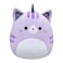 Squishmallows Original 14-Inch Analea Purple Tabby Caticorn with Fuzzy White Belly - Official Jazwares Large Plush
