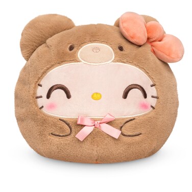 TeeTurtle Hello Kitty Teddy Bear Reversible 6" Plushie - Officially Licensed Sanrio - Cute Kawaii Soft Stuffed Animal