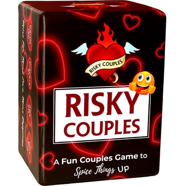 RISKY COUPLES - Super Fun Couples Game for Date Night: 150 Dares &amp; Questions for Your Partner. Romantic Anniversary &amp; Valentines Gifts. Card Game for Couple