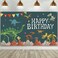 Tatuo Dinosaur Birthday Backdrop Large Photography Background Banner for Boys Baby Shower Dinosaur Theme Birthday Party Decoration Supplies, 72.8 x 43.3 Inch