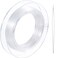 Tatuo 200 m Clear Nylon Invisible Thread String for Hanging Christmas Ornaments, Bracelet Making, Sew Hobby, Clear Beading Thread with Bead Needle (0.25mm)