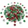 Tatuo 240 Pieces Mini Gift Wrap Bows Christmas Metallic Bows Self Adhesive Gifts Bows for Holiday Christmas Birthday Party Favor (Christmas Color)