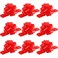 Tatuo 16 Pieces Christmas Pull Bows for Gift Wrapping 5 Inch Xmas Bows Wrap Ribbon for Christmas Tree Decorations, Red and Green