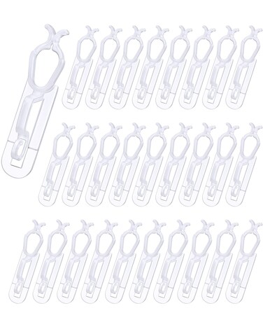 Tatuo 100 Packs Christmas Light Clip for C7/ C9 Base, Mini Lights, Shingle and Gutter Mount