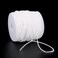 FQTANJU White Pearl Garland Strand,2.5mm Crystal Beads Faux Bead Spool Rope for Wedding Party Decoration DIY Crafts (50 Meters)
