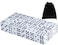 50 Pack 16MM White Dice - Six Sided Standard Opaque White Dice with Black Pips Dots for Board Games