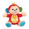 KiddoLab Musical Monkey Plush Toy - Soft Stuffed Animal with Light-Up Buttons and Melodic Nursery Songs for 3+ Month Old Babies