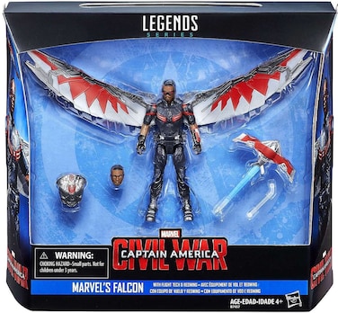 Marvel Legends Series Falcon with Flight Tech and Redwing, 3.75-Inch