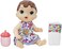 Baby Alive Lil' Sips Baby Brown Hair Doll That Drinks &amp; Wets, with Diaper &amp; Bottle, for Kids Ages 3 Years Old &amp; Up
