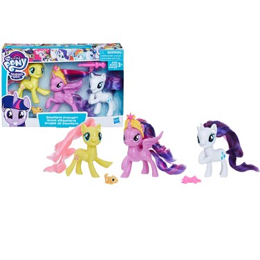 My Little Pony Toy Twilight Sparkle, Rarity &amp; Fluttershy 3-Pack, Intro to Friendship is Magic, Ages 3 and Up