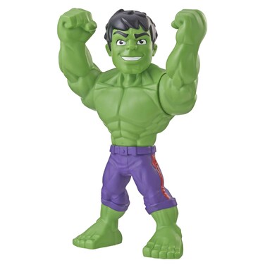 Playskool Heroes Marvel Super Hero Adventures Mega Mighties Hulk Collectible 10" Action Figure, Toys for Kids Ages 3 &amp; Up