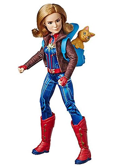 Marvel Captain Marvel Movie Captain Marvel Super Hero Doll Goose The Cat (Ages 6 &amp; Up)