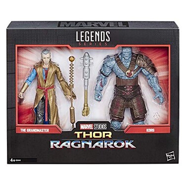 Marvel Legends Series Thor: Ragnarok 6"-Scale Movie-Inspired Grandmaster &amp; Korg Collectible Action Figure Ages 4 and up, 2 Pack
