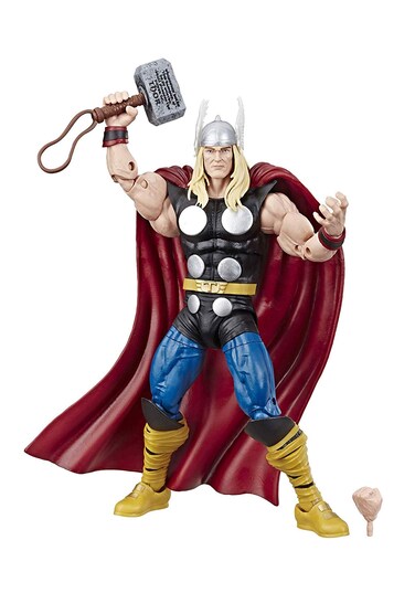 Marvel Comics 80th Anniversary Legends Series 6"-Scale Vintage Comic-Inspired Thor Collectible Action Figure, Brown, Ages 4 and up