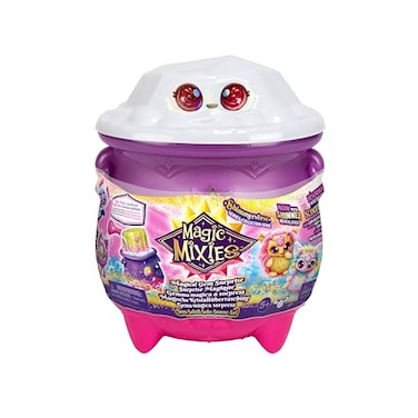 Magic Mixies Magical Gem Surprise Cauldron: Sun. with New Shimmer Eyes! Reveal an Mixie Plushie from The Fizzing Cauldron and Discover 2 Magical Solar Gem Surprises! Styles May Vary