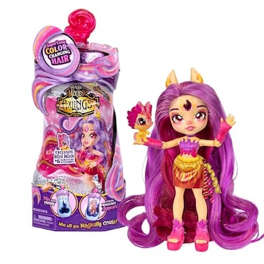 Magic Mixies Pixlings Deluxe Pack, Pippa The Firehorse, Shimmer Reveal, Create &amp; Mix Potion That Magically Reveals 6.5" Pixling Doll Inside Potion Bottle - Exclusive Mini Mixies &amp; 6 Hair Accessories