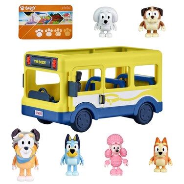 Bluey Bus + Mates, 2.5-3 inch Figures   Amazon Exclusive
