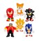 Heroes of Goo Jit Zu Minis Sonic 6 Pack - Collectible Stretchy Minis, 6 Stretchy Sonic Characters