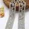 FQTANJU 10 Yards Lace Trim Ribbon, Sewing Lace with Gold Thread Embroidery Trim for Sewing Making DIY Craft Clothing, Gift Wrapping and Bridal Wedding Decorations (Black)
