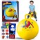 Marvel Spiderman Hopper Ball Bundle - Includes Spiderman 15" Hopper Ball, 300+ Spiderman Stickers, and Additional Door Hanger   for Boys and Girls Outdoor Activities, Parties