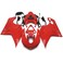 Sportfairings Complete Fairing Kits for Ducati 848 1098 1198 2007-2012 Bodywork Red ABS injection Plastic - Red