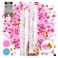 PrimePure Gender Reveal Confetti Cannon - Heart Shaped Confetti Poppers - Pink 2 Pack - Baby Girl Gender Reveal Party Poppers Party Cannon