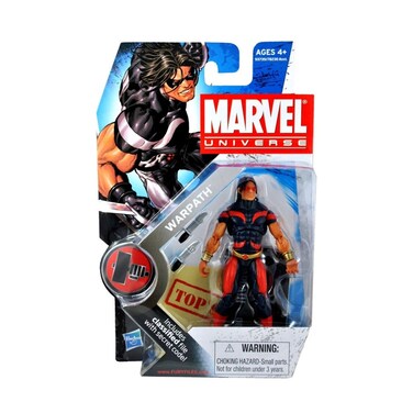 Marvel Universe 3 3/4 Inch Series 6 Action Figure #3 Warpath Blue Red