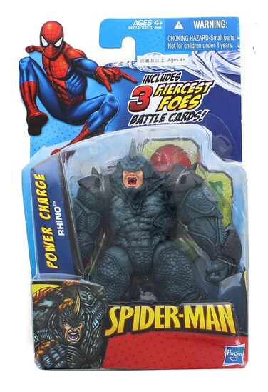 Marvel Spider-Man 3.75 Inch Action Figure - Power Charge Rhino