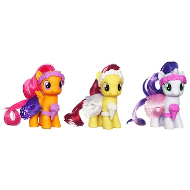 My Little Pony, Wedding Flower Fillies Set, Sweetie Belle, Apple Bloom, and Scootaloo, 3-Pack
