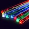 Hami LED Light up Drum sticks, 15 Color Changing Drumsticks, Support USB Charging with Opening Key, PC Polymer Material, Durable Professional Musical Practice for Kids Adults (2pcs / Pack)
