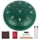Steel Tongue Drum Rain Drum, 11 Notes 6 Inch Rain Drum for Garden Outside Steel Drum for Rain Musical Instruments Music Education Meditation Yoga Gifts with Travel Bag, Music Book, Drumsticks, Holder