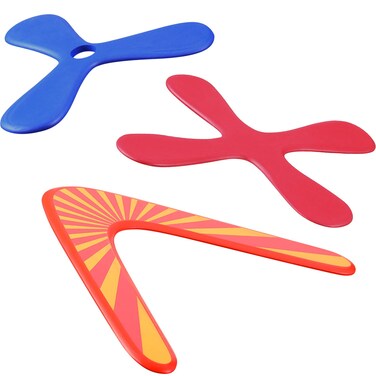 Tatuo Set of 3 Returning Boomerang, Wood Boomerangs and Soft Boomerang for Athletes, for Sports Game Toy to Beginners, Young Throwers (Suit for Child Over 12 and Playing with Parent's Supervision)